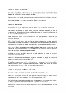 Compromis de Vente - Beispiel 2